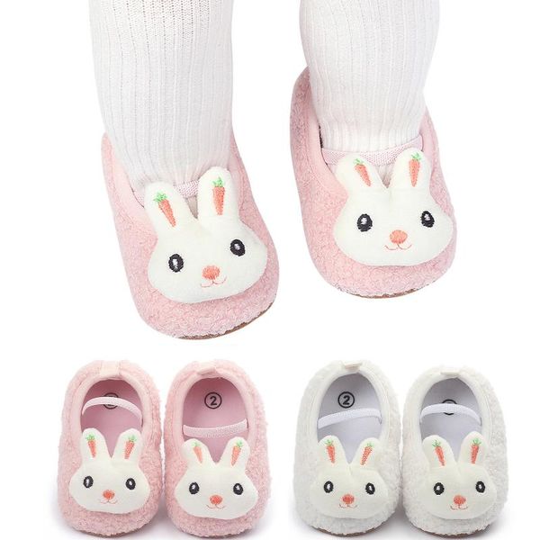 

first walkers #ew born girls cartoon pattern cotton shoes non-slip soft sole walking cloth children slip-on