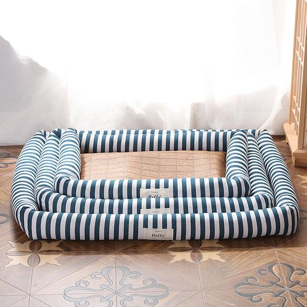 

kennels & pens summer cool calming pet bed breathable large dog beds for small dogs comfortable window cat sleeping mats pug puppy nest