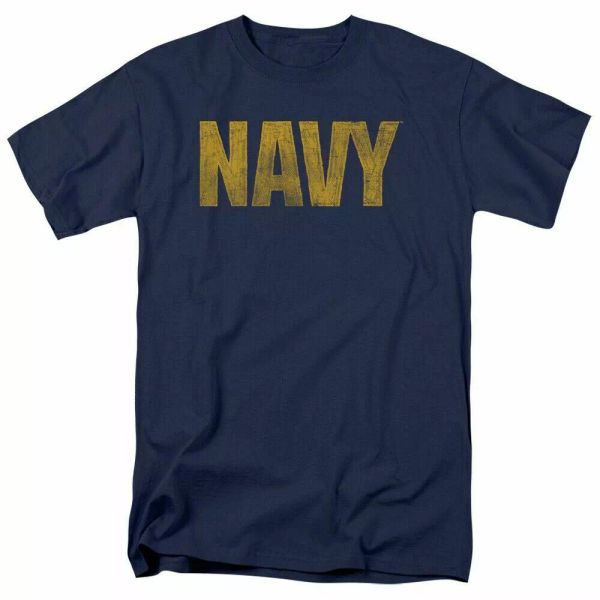 

u.s. navy logo t shirt mens licensed usn usa military tee navy, White;black