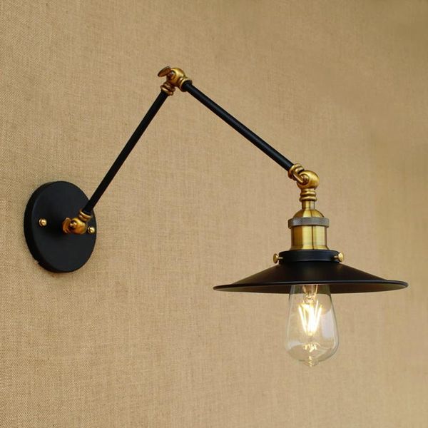 

wall lamps adjustable sconce retro loft light vintage industrial lamp long arm bathroom