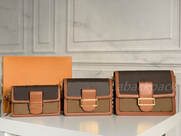 

luxury fashion women dauphine m44391 m44580 m68746 designers bag quality luxurys clutch ladyhandbags metallic printing leather strapping buc