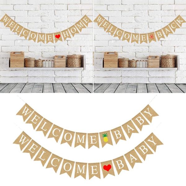 

party decoration welcome back bunting banner pennant hanging garland po prop