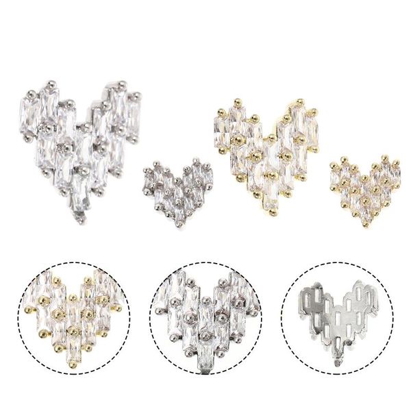 

nail drill & accessories 4pcs pretty art decorations heart shaped embellishment diy supplies