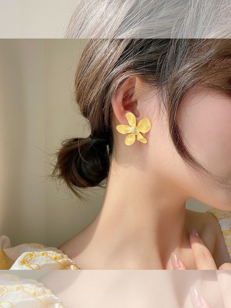

925 silver needle flower earrings south designer east gate personalized design earrings mori fairy temperament simple earring girl