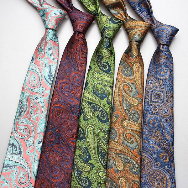 

sitonjwly polyester ties for men's wedding dress tie jacquard cashew necktie slim skinny cravate business corbatas neckties neck, Blue;purple