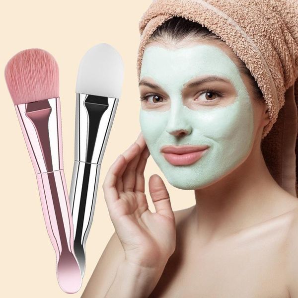 

makeup brushes double-headed facial mask cosmetic brush with scooping scoop soft hair non-irritating convenient beauty tool