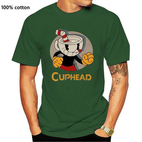 

men's t-shirts cuphead logo portrait circle mens graphic t shirt women, White;black