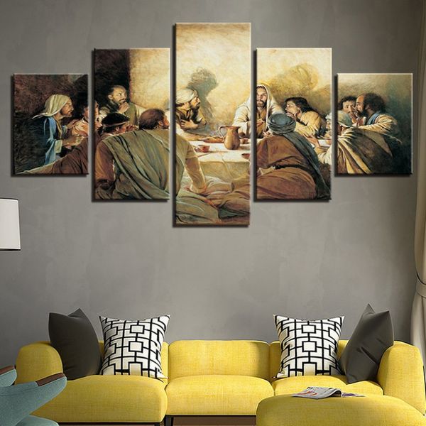 

5pcs/set unframed decoration painting jesus' easter print potsers