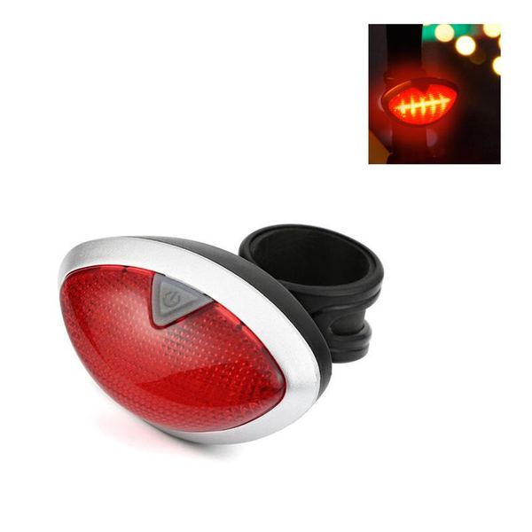 

tail rear light red oval bike led taillight safety warning lights cycling