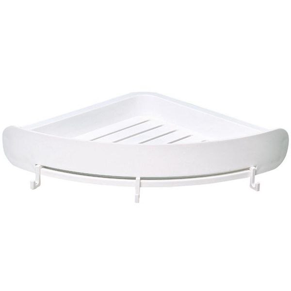 

kitchen storage & organization bathroom shelf organizer corner holder plastic rack suction cup shower wall shampoo