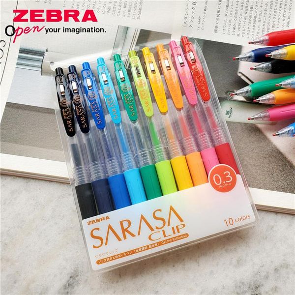 

gel pens japan zebra jj15 color pen 5 set 10 test student special water-based boxed 0.3mm