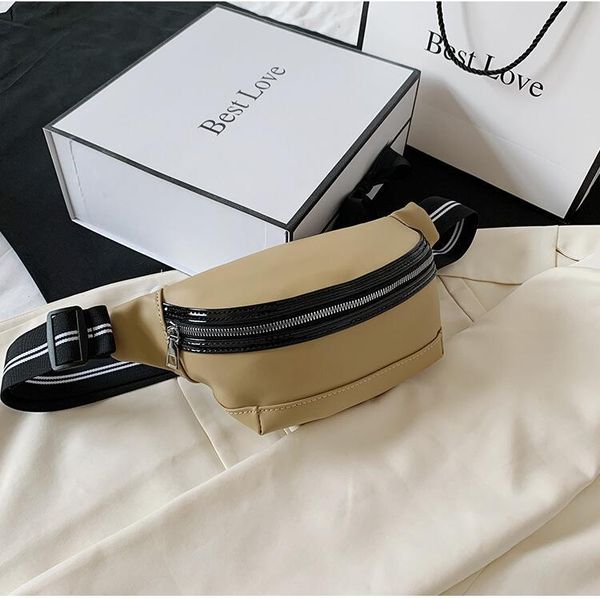 

waist bags 2021 casual waterproof pu pack travel chest bag fanny