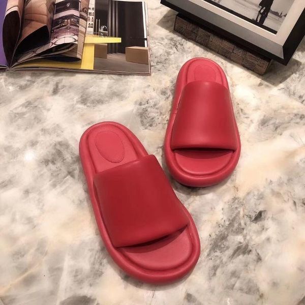 

candy colors tpr slippers women flats beach slides summer casual shoes 2021 designer lxuury brand woman trendy, Black
