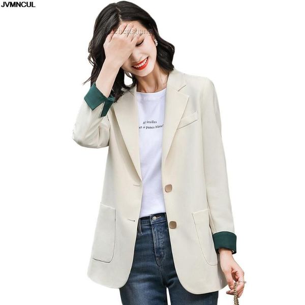 

women's suits & blazers casual women thick blazer outerwear apricot black pink blue khaki coffee full sleeve single breasted ja, White;black