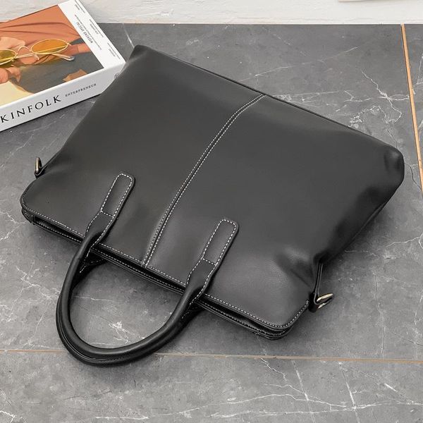 

briefcases xiao.p fashion pu leather lapbag business handbags men casual simple crossbody men's travel brown briefcase1 6c6h