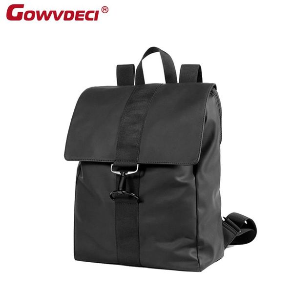 

backpack men's bag simple travel pu leather fashion student large capacity