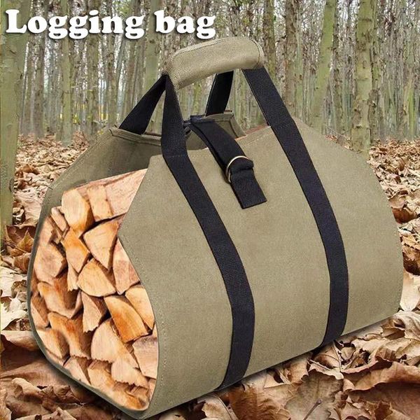 

storage bags outdoor multifunctional portable firewood log bag 600d oxford cloth handbag js23
