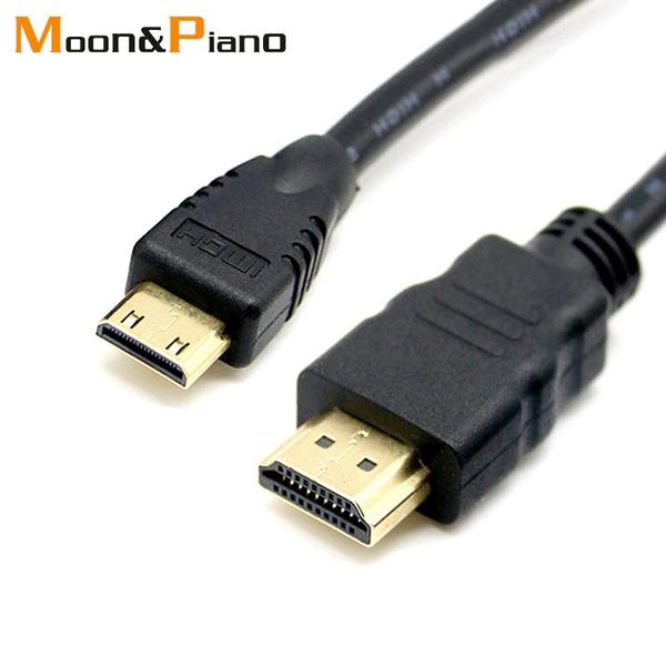 

audio cables & connectors mini to cable 1080p high speed 4k gold plated plug for camera monitor projector tablet lap1m 1.5m 2m 3m 5