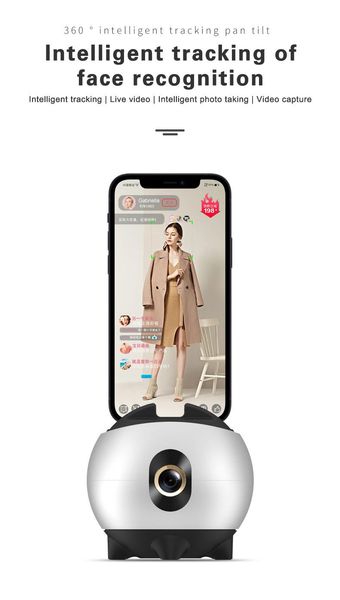 

tripod heads mobile phone live ptz, video tracking bracket no need for app