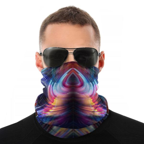 

scarves mixed colors waves magic scarf half face mask halloween neck gaiter seamless bandana polyester headband cycling hiking, Blue;gray