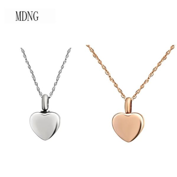

pendant necklaces mini heart shape gold color customize fillable ash necklace fashion keepsake gift for women men prayer box, Silver