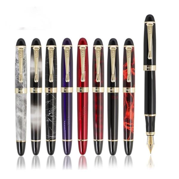 

fountain pens classic pen, luxury gold trim iraurita tip medium writing, jin hao 450 office signature school