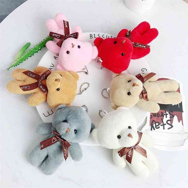 

bow tie teddy bear plush toy backpack pendant key chain doll plush toy