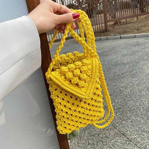 

evening bags crossbody designer vintage hand woven hollow for women 2021 handbags lady travel shoulder purses
