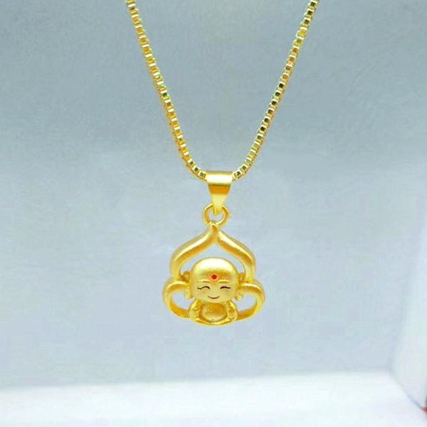 

pendant necklaces fashion 24k gold filled baby buddha necklace for women,drop women anniversary jewelry gifts, Silver