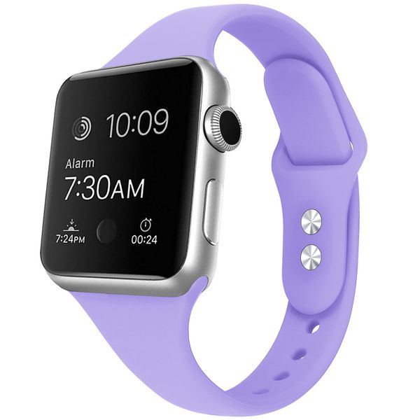 

soft silicone strap band for apple watch iwatch series 6 2 3 4 5 38mm 42mm 40mm 44mm