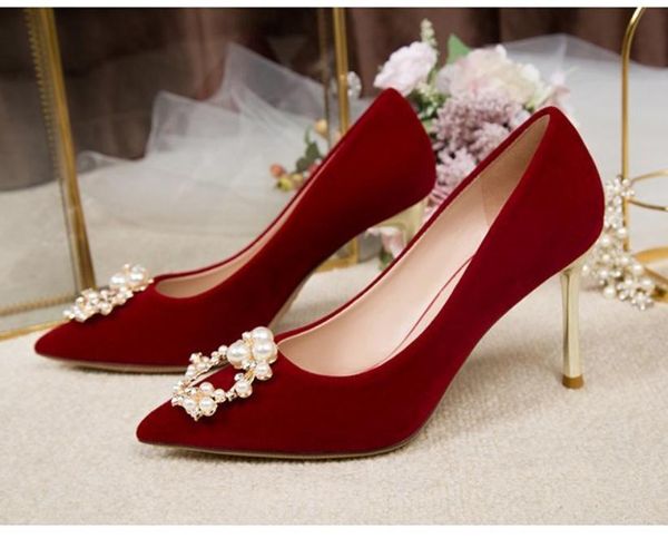 

women's shoes spring and autumn high fine heel pointed end @k62, Black