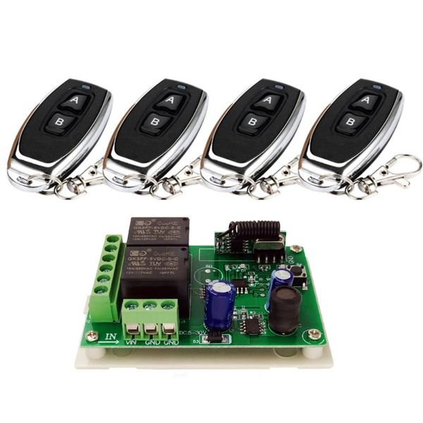 

433mhz remote control switch for light,door, garage universal dc5-30v ac110v 220v 2ch relay receiver and controller controlers