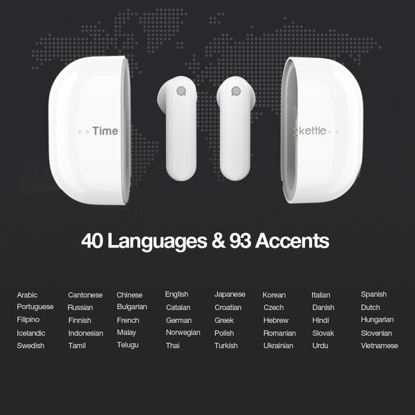 

timekettle m2 simultaneous translator headset business interpretation earphone travel gift 40 language translation earbudshello