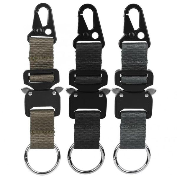 

cords, slings and webbing outdoor climbing hook belt nylon tactics hanging buckle carabiner zinc alloy keychain hardware
