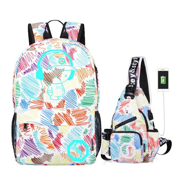 Bolsas escolares para meninas e meninos Backpack Backbag Children Bookbag Elementar Middle Mochila Escolar