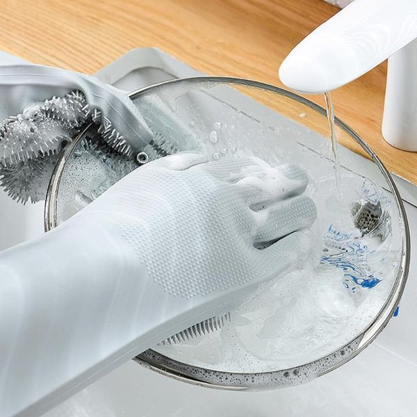 

disposable gloves 54dc brush dishwashing scrubber dish washing for kitchen home cleaning tool