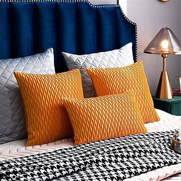 

pillow case luxury classic fashion velvet cushion cover throw sofa pillowcase waist covers home decorative 45x45/30x50cm