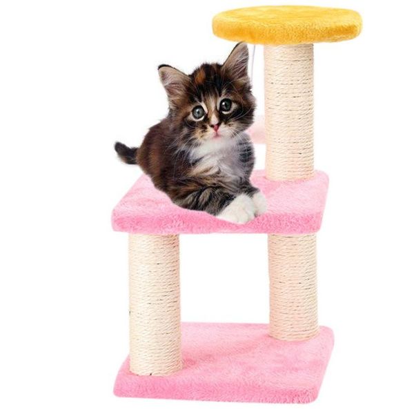 

cat toys 3 layer tower furniture tree toy with sisal scratching
