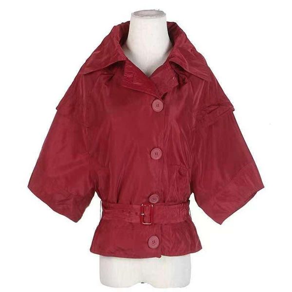 

women's jackets women plain simple windbreaker jacket fashion autumn half sleeve loose coat casual button thick female 2021, Black;brown