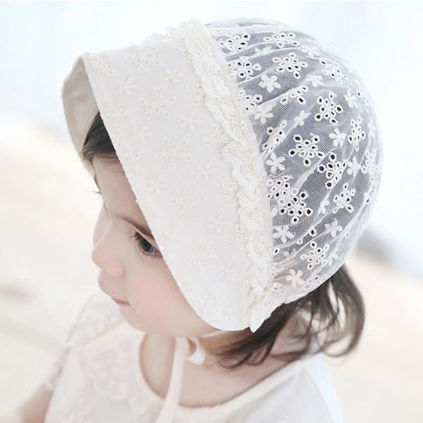 

wide brim hats 2021 summer lace flower sun hat toddlers baby girls kids beacn cap spring bonnet pography props for accessories, Blue;gray