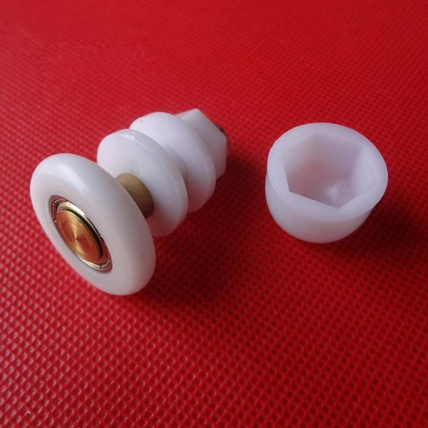

2pcs universal nylon pulley vintage sliding door roller anti-rust large bearing shower room hanging wheel bathroom accessories other hardwar