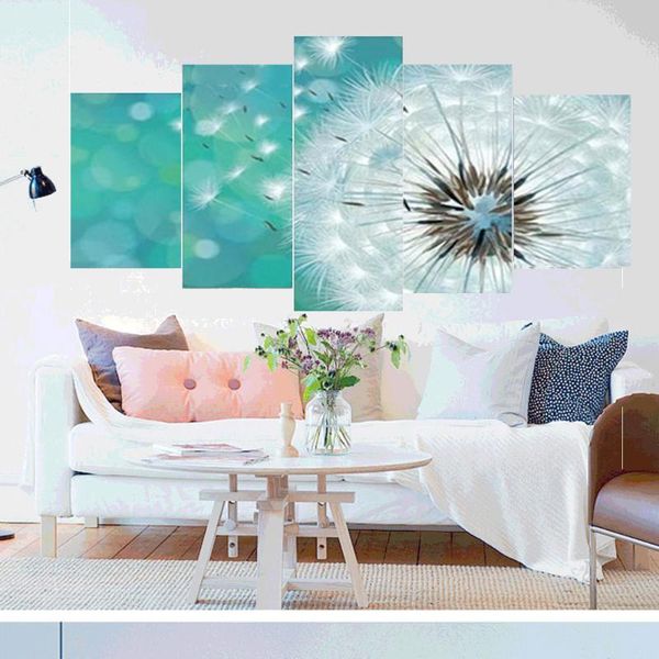 

diamond painting huacan 5pc 5d dandelion full square embroidery sale pictures of rhinestones mosaic multi-picture