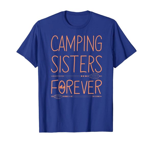 

camping sisters forever shirt funny camping lovers tshirt, White;black