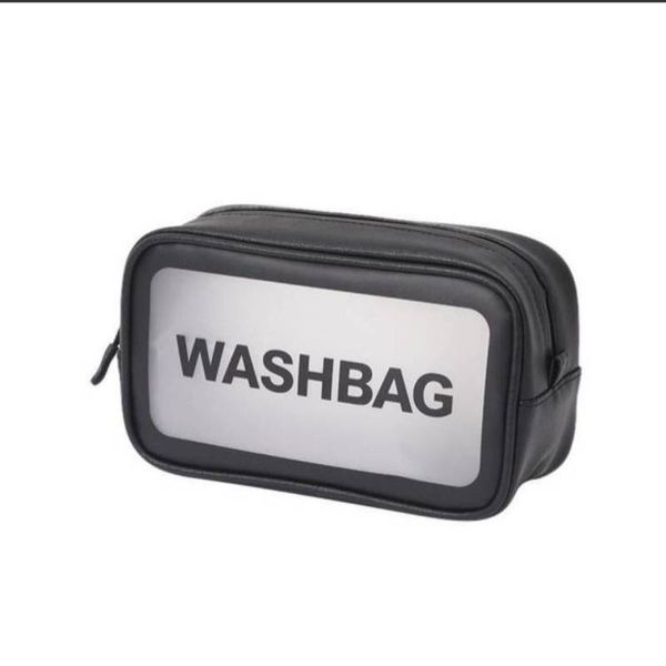 

storage pvc transparent cosmetic storage travel multipurpose wash bag net red