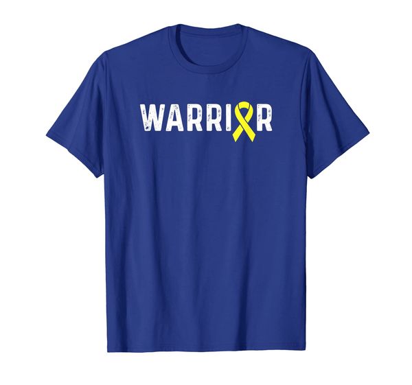 

sarcoma awareness products yellow ribbon cancer warrior t-shirt, White;black
