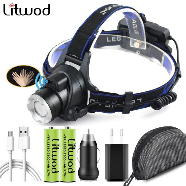 

torch headlights usb rechargeable for camping xhp100 the most brightest led headlamp zoomable sensor switch head lamp headlamps