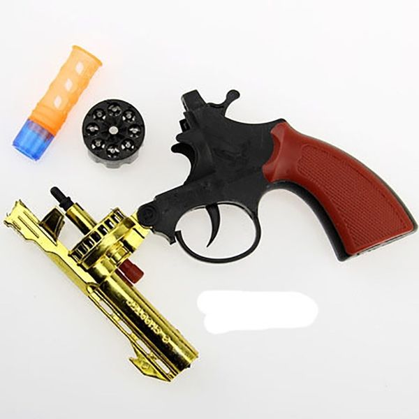 

selling plastic gun classic revolver children's diy toy performance props