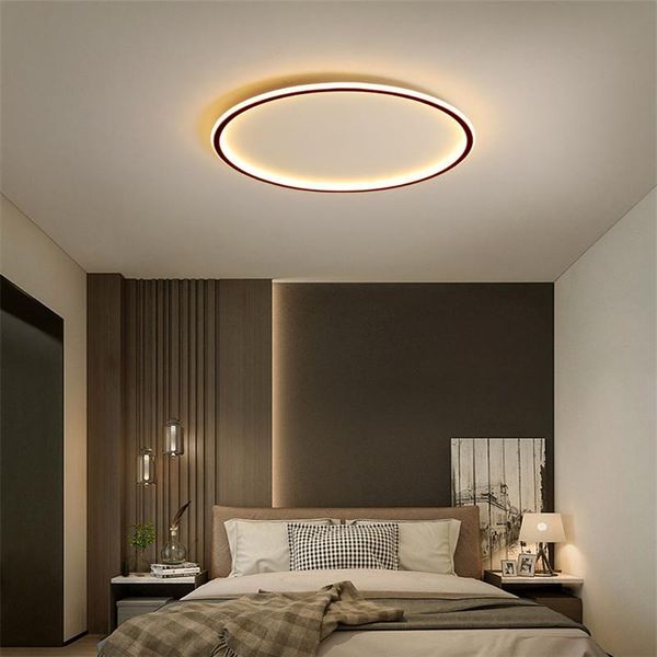 

ceiling lights ultra-thin lamp led modern minimalist bedroom nordic round golden living room dining 2021 style
