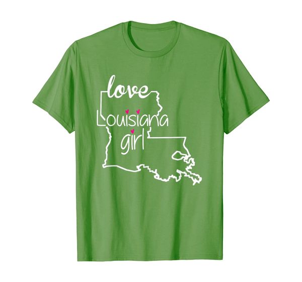 

louisiana girl tshirt i love louisiana state home tee gift, White;black