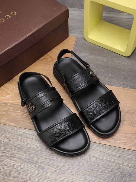 

fqxk men sandals slippers slides sneakers loafers sandals, Black